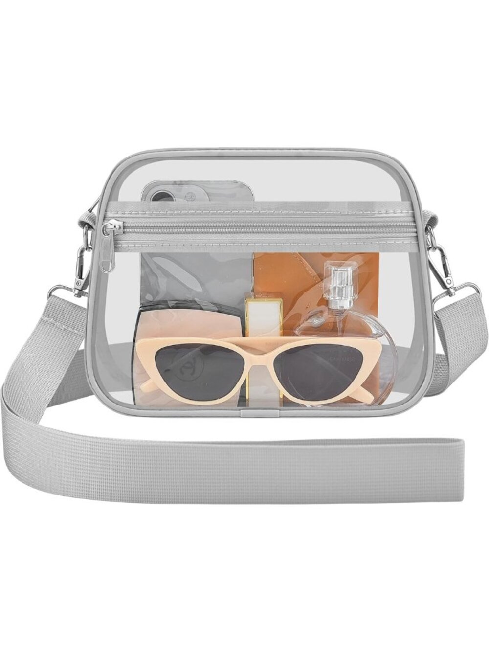 Stadium Approved Clear Bag for Events | Stylish Women's Top-Handle Handbag